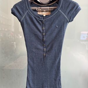 Abercrombie & Fitch Navy Short Sleeve Top
